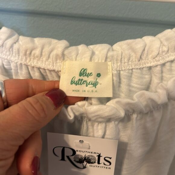 Blue Buttercup Katie Tiered Top - M - NWT - Picture 5 of 10